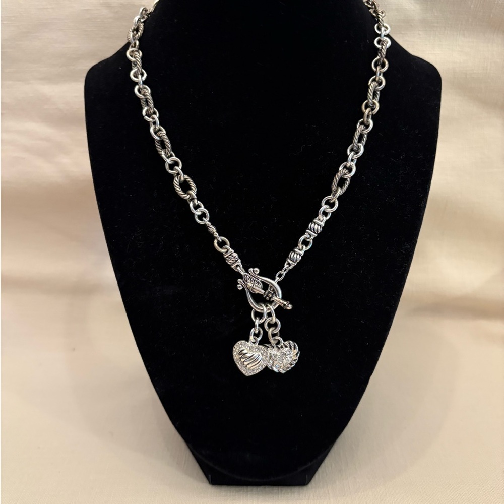 Silver Heart Charm Necklace